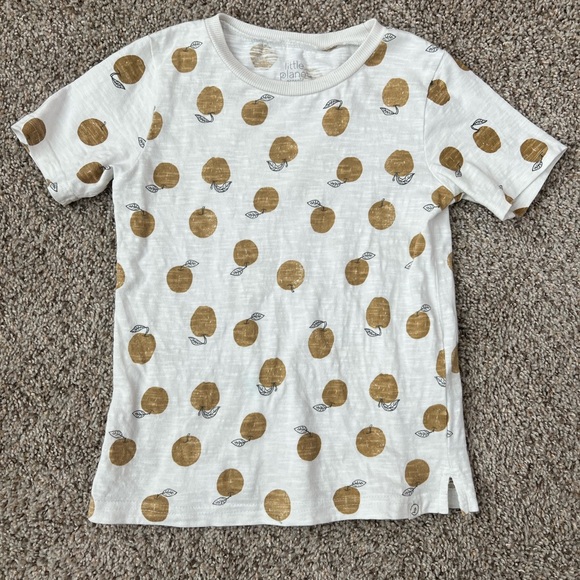Carter's Other - Little Planet by Carter’s Kids' White and Gold Apple T-Shirt